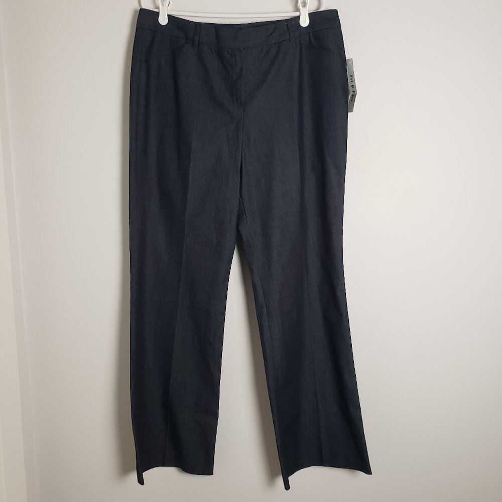 Zac & Rachel Fit & Flare Slim in the Hip & Thigh Blue Pants Casual Business 16
